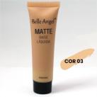 Base Líquida Matte Belle Angel com cobertura suave  Cor:03