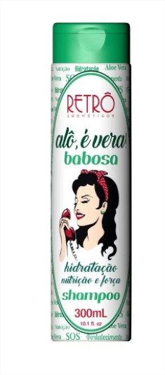 Shampoo Babosa Alô É Vera  Retro 300ml