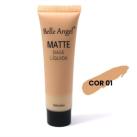 Base Líquida Matte Belle Angel com cobertura suave  Cor:01