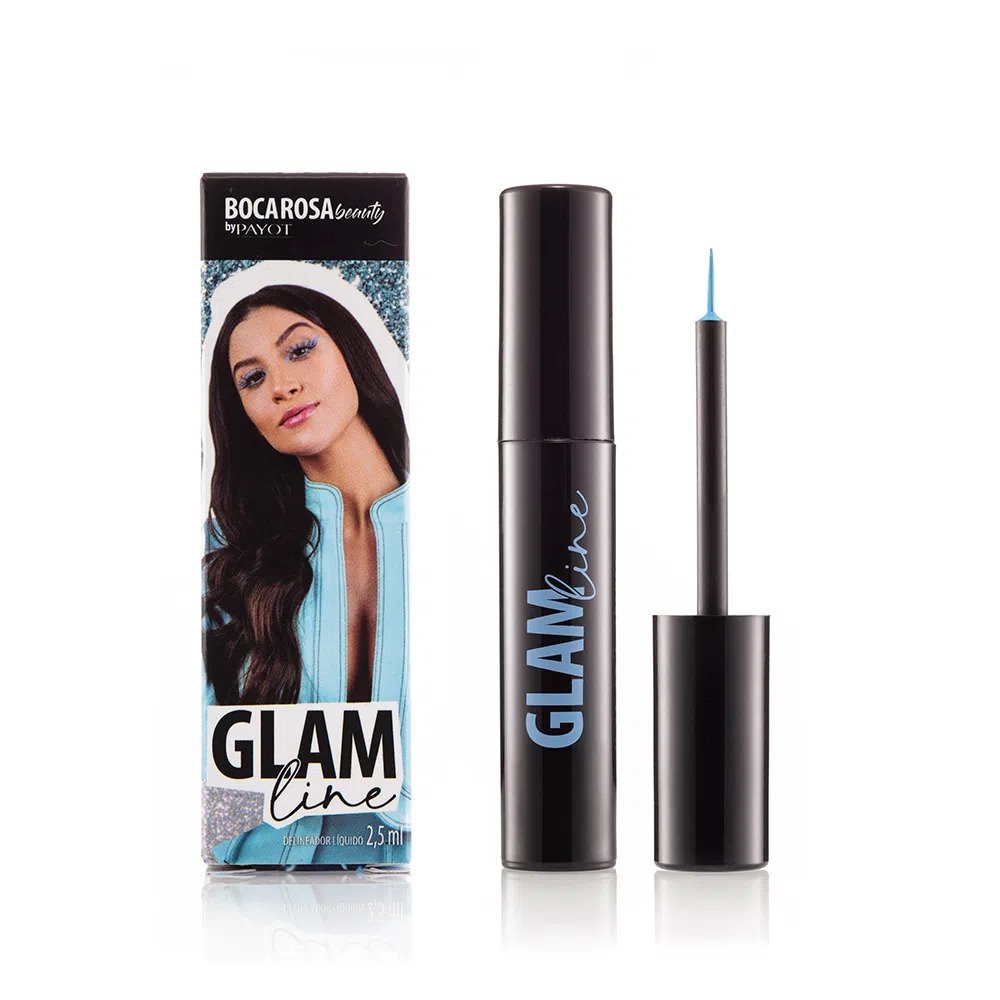 Delineador Liquído Boca Rosa Glam Line Spirit Azul Claro