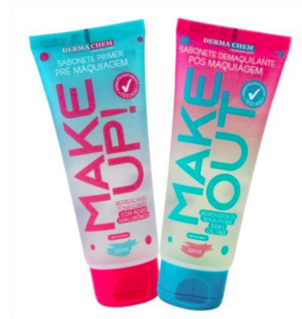 Kit Sabonete Pré e Pós Maquiagem 2 peças