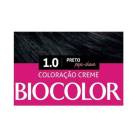 Kit Tinta  1.0 Preto Biocolor