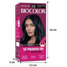 Kit Tinta  2.0 Preto Azulado Biocolor