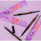 Lápis Escova Duo para Sobrancelha Cor Marrom Escuro