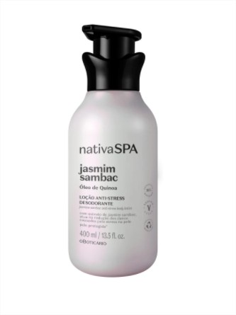 Loção Hidratante Desodorante Corporal Anti-stress Nativa SPA Jasmim Sambac 400ml
