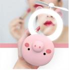 Mini Espelho de LED com Ventilador Porquinho 