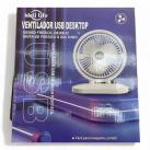 Mini Ventilador Branco de Mesa Portátil USB idali Life