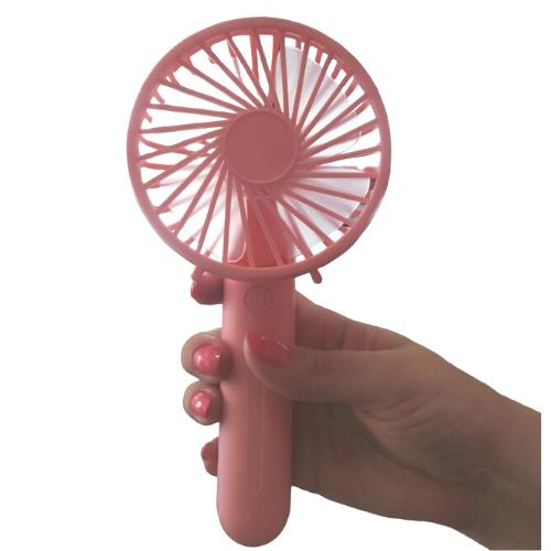 Mini Ventilador Recarregável Portátil De Mão Mesa Usb Pilha 3 velocidades