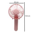 Mini Ventilador Recarregável Portátil De Mão Mesa Usb Pilha 3 velocidades