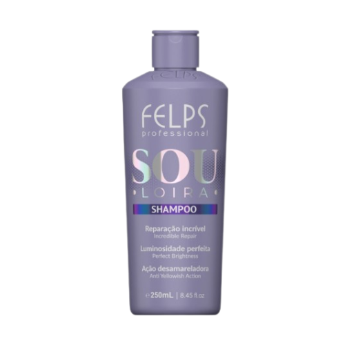 Shampoo para cabelos loiros matizadores Felps profissional 250ml